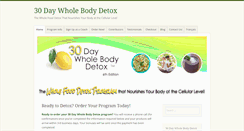 Desktop Screenshot of 30daywholebodydetox.com